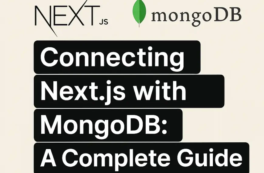 connecting nextjs project with mongodb blog post