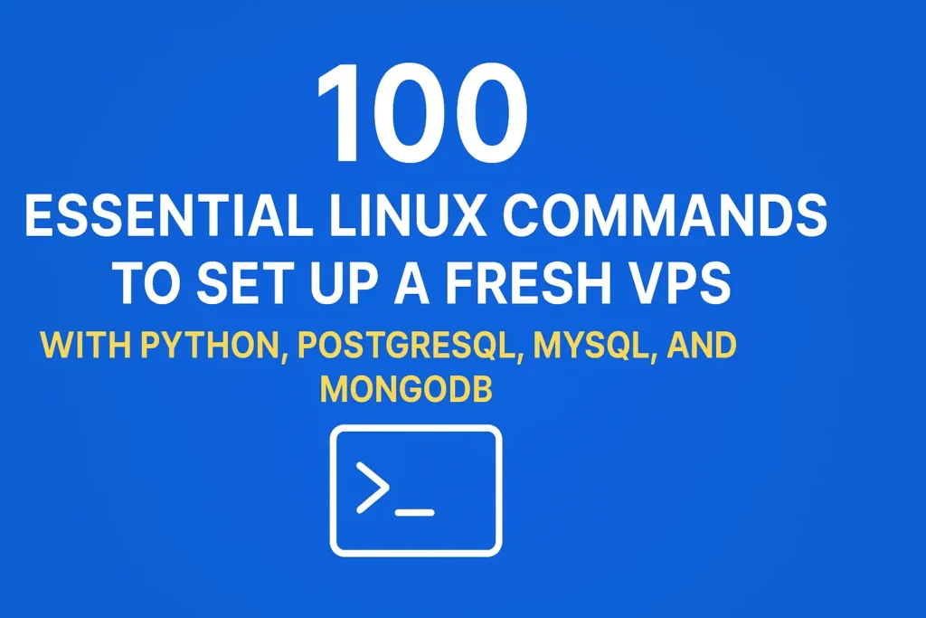 100 linux command for vps setup