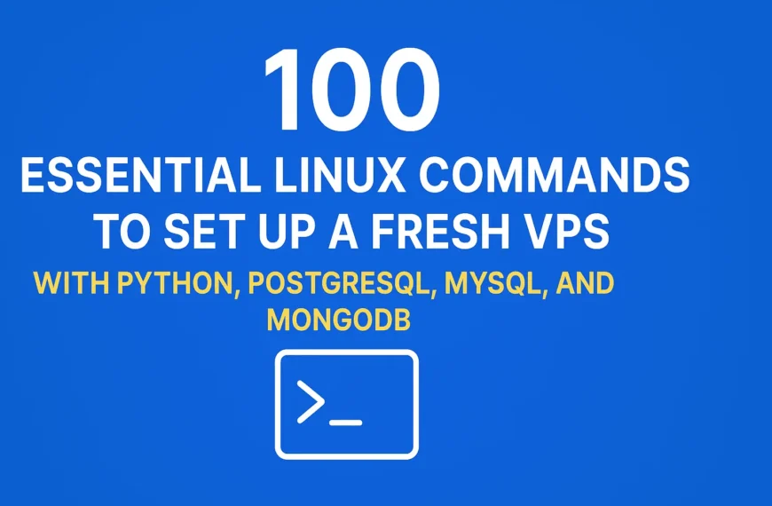 100 linux command for vps setup
