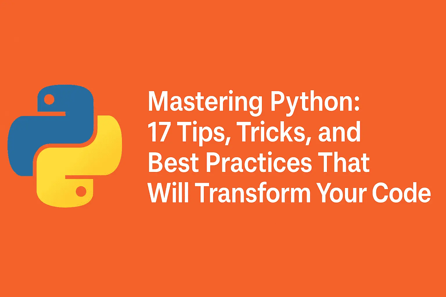 Mastering Python: 17 Tips, Tricks, and Best Practices That Will Transform Your Code.
