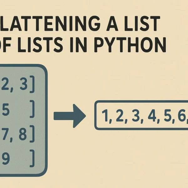 Flatten a List of Lists in Python