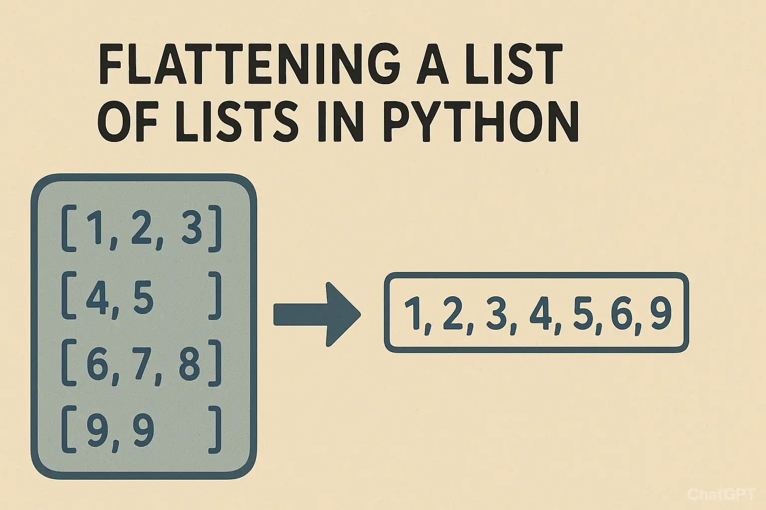 Flatten a List of Lists in Python