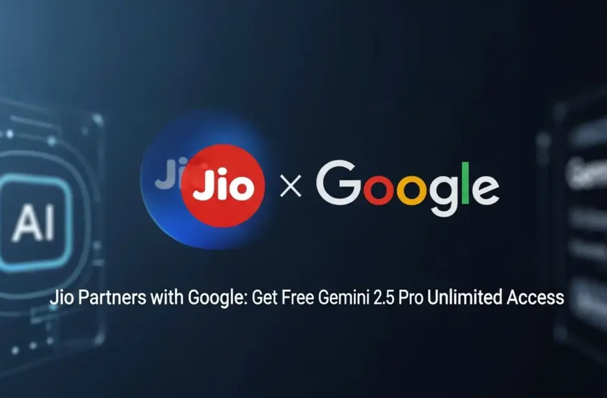 Jio Partners with Google Get Free Gemini 2.5 Pro Unlimited Access