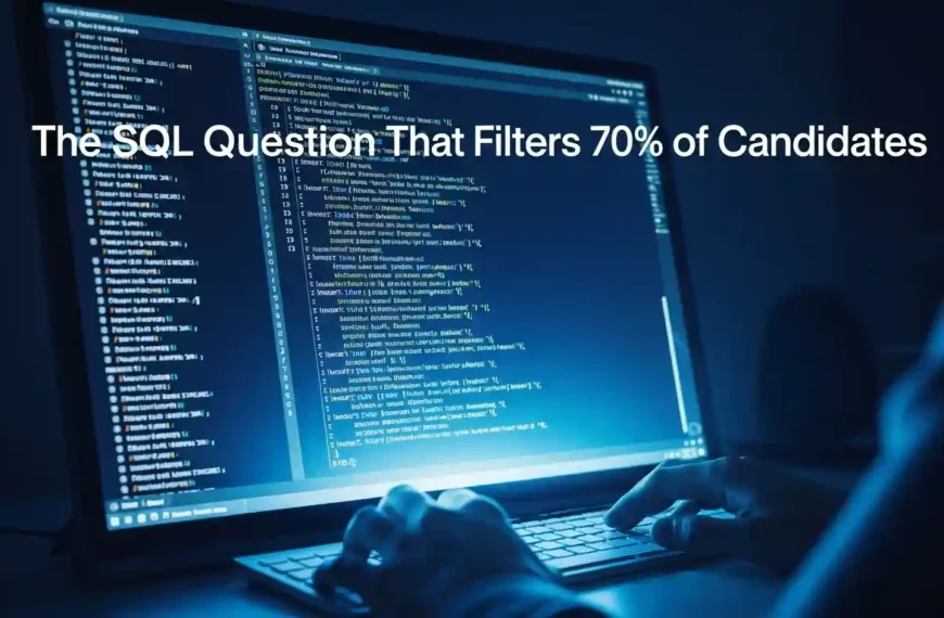 The SQL Question That Filters 70% of Candidates