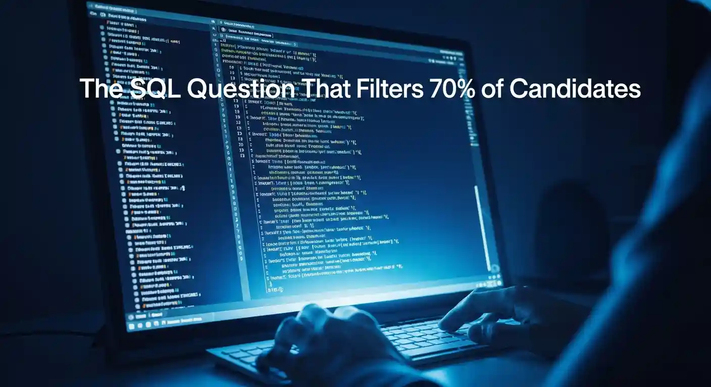 The SQL Question That Filters 70% of Candidates