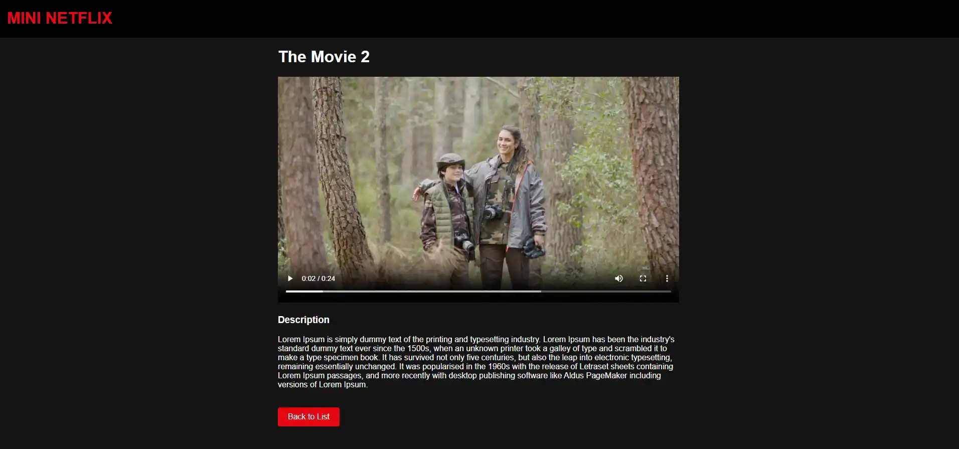 demo project netflix